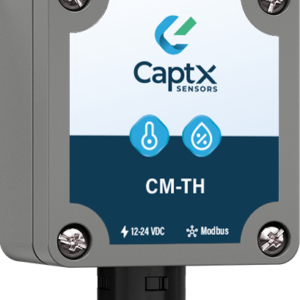 CaptX Sensors CM-TH — Capteur de température et d'humidité Modbus RTU (sonde SHT40, IP67)