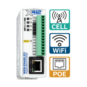 ControlByWEB X-412 | Contrôleur web 4 relais 4 analog.