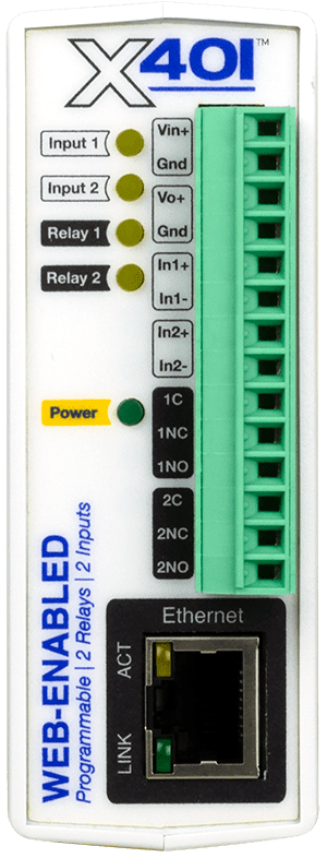 ControlByWEB X-401 | Contrôleur web 2 relais 2 entrées