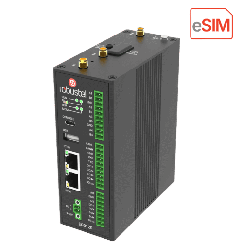 Robustel-EG3120e-eSIM-Gateway-01-2.png Robustel EG3120e — passerelle edge eSIM 4G, OT & Debian 11