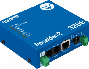poseidon23268axopin-4.png HW group Poseidon2 3268 PoE — Centrale IP rail DIN 1-Wire & relais