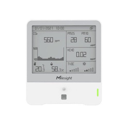 Milesight AM319 - Capteur LoRaWAN qualité d'air 9-en-1 CO₂, formaldéhyde, ozone