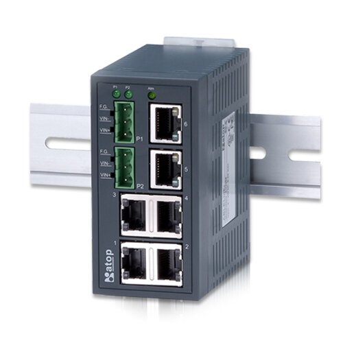 ATOP EH2006 - Switch Ethernet industriel 6 ports non manageable rail DIN
