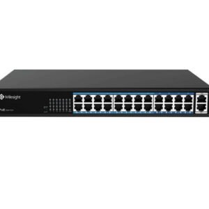 Milesight MS-S - Switches PoE Ethernet industriels 4 à 24 ports (Fast Ethernet, uplink Gigabit, SFP)