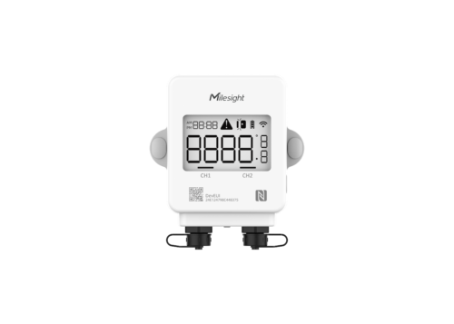 Milesight TS302 - Capteur de température LoRaWAN PT100 double sonde, écran LCD