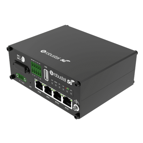 Robustel-R5020-01.png Robustel R5020 - Routeur 5G industriel dual-SIM 4 ports GbE, GNSS & PoE-PD