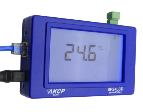 AKCP sensorProbe2+ LCD - Centrale de supervision IP avec écran LCD