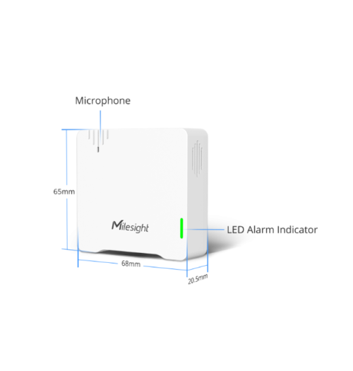 Milesight WS302 - Capteur de bruit LoRaWAN (SPL, Leq, Lmax)