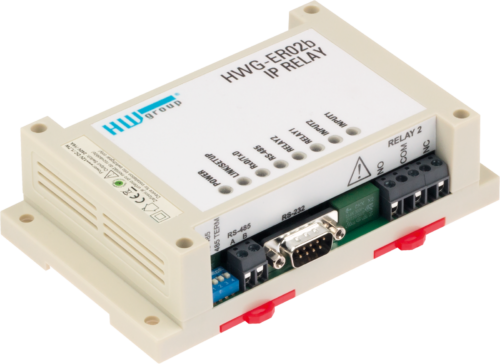 HW group HWg-ER02b - Relais IP 2×16 A Modbus/TCP PoE