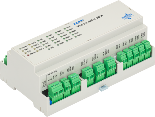 rtu-expander2004.png HW group RTU-Expander 2004 - Module d'E/S Modbus 20 DI / 4 relais