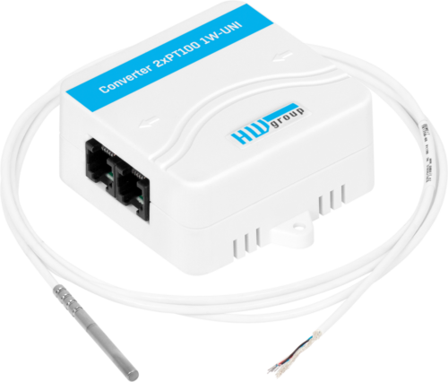 HW group Temp-1W-UNI Pt100 Frost - Sonde Pt100 cryo 1-Wire